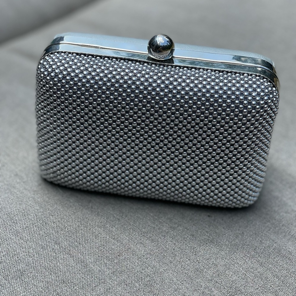 Small silver clutch